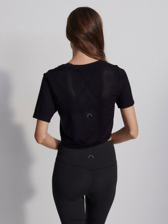 zwart vrouwen paden cropped tee kleding Z8X2P251 Varley