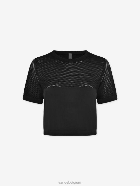 zwart vrouwen paden cropped tee kleding Z8X2P251 Varley