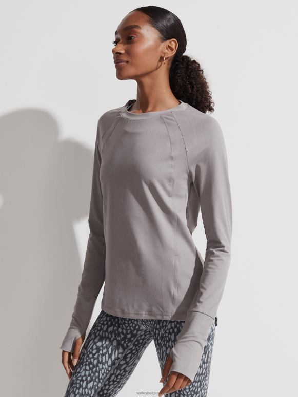 grijs flanel vrouwen bradford actief topje kleding Z8X2P243 Varley