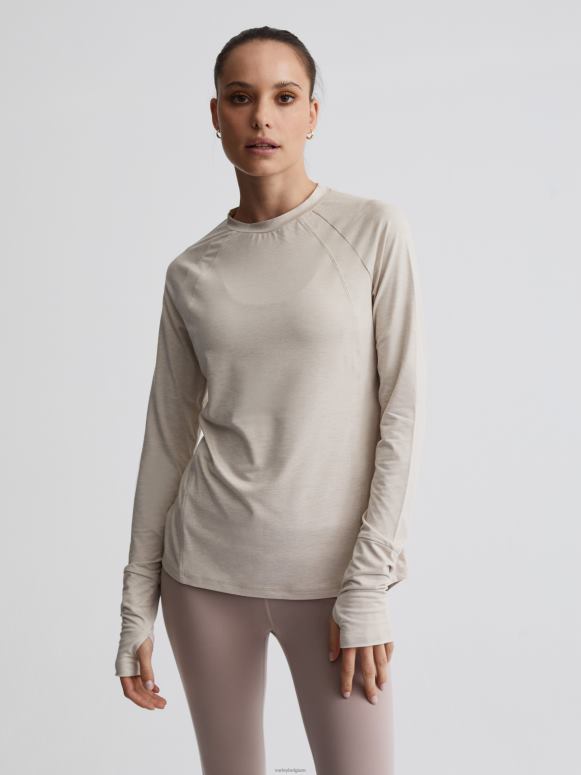 zilvergrijs gemêleerd vrouwen bradford actief topje kleding Z8X2P245 Varley