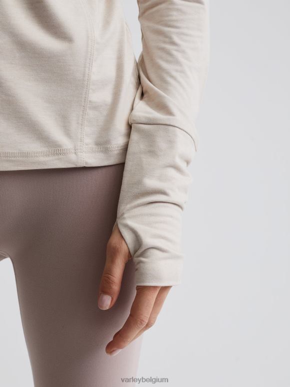 zilvergrijs gemêleerd vrouwen bradford actief topje kleding Z8X2P245 Varley