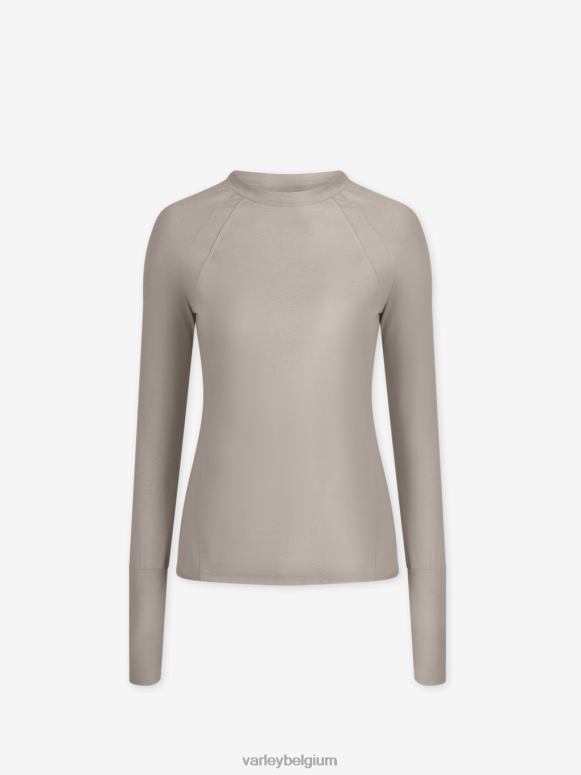 zilvergrijs gemêleerd vrouwen bradford actief topje kleding Z8X2P245 Varley