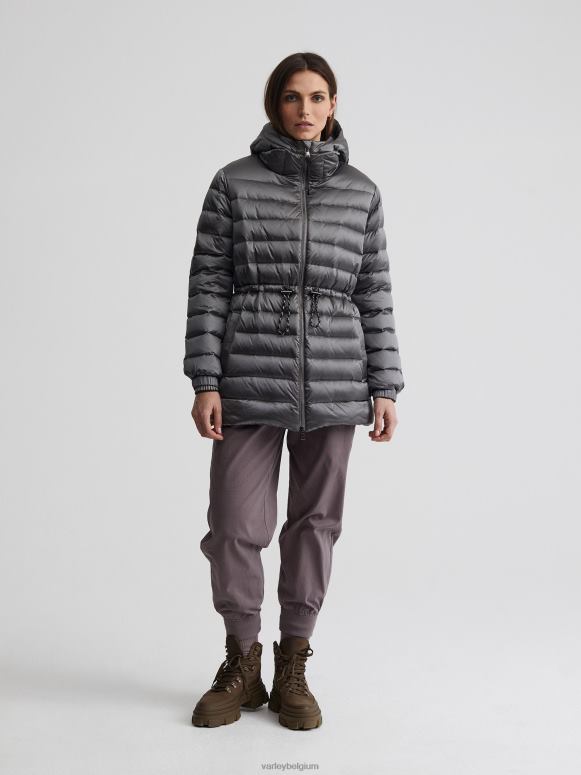 geborsteld zilver metallic vrouwen gibson jas kleding Z8X2P449 Varley