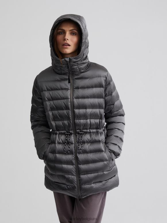 geborsteld zilver metallic vrouwen gibson jas kleding Z8X2P449 Varley