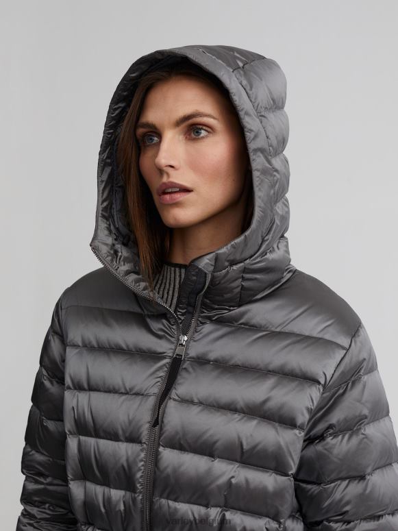 geborsteld zilver metallic vrouwen gibson jas kleding Z8X2P449 Varley