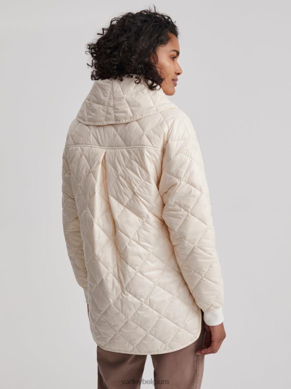 witkop grijs vrouwen Foster gewatteerde jas kleding Z8X2P435 Varley