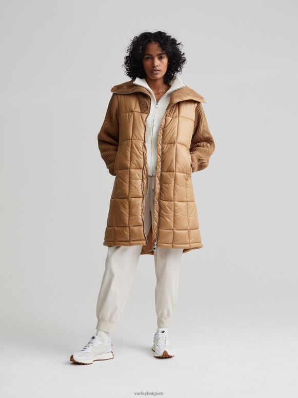 woestijnzand vrouwen Mayten gebreid pufferjack kleding Z8X2P451 Varley