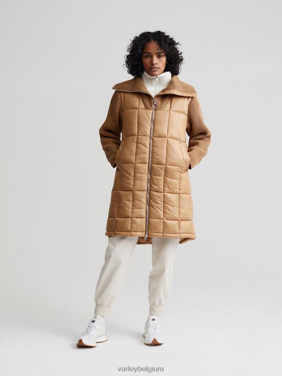 woestijnzand vrouwen Mayten gebreid pufferjack kleding Z8X2P451 Varley