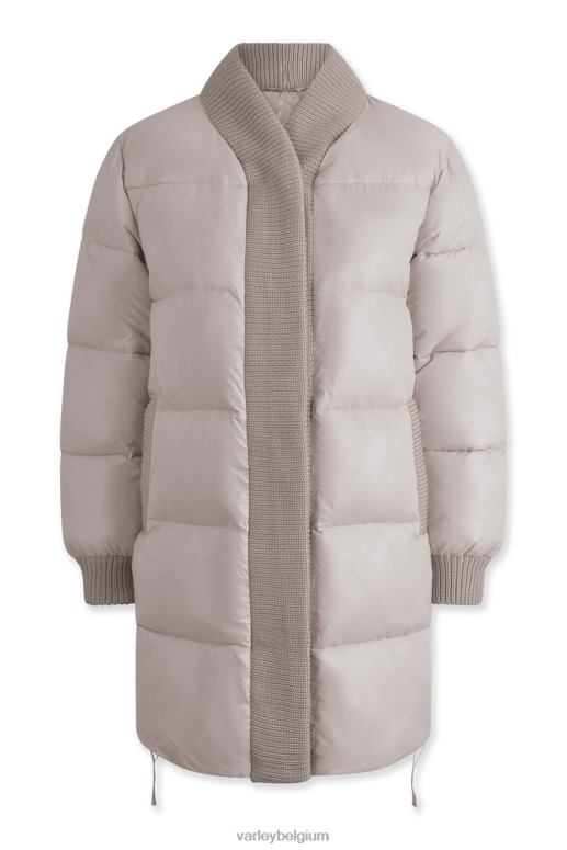 zilveren omlijning vrouwen baldwin puffer jas kleding Z8X2P443 Varley