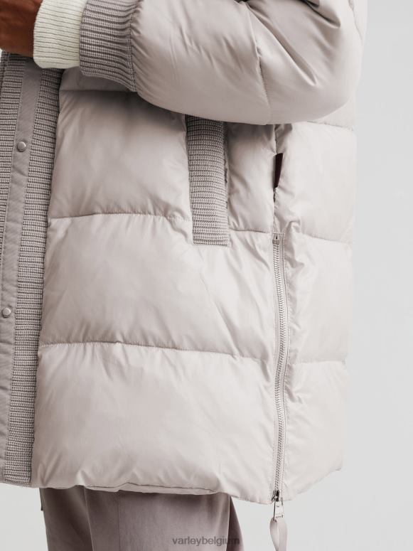 zilveren omlijning vrouwen baldwin puffer jas kleding Z8X2P443 Varley