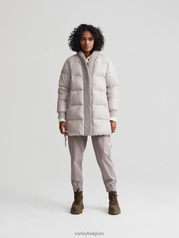 zilveren omlijning vrouwen baldwin puffer jas kleding Z8X2P443 Varley