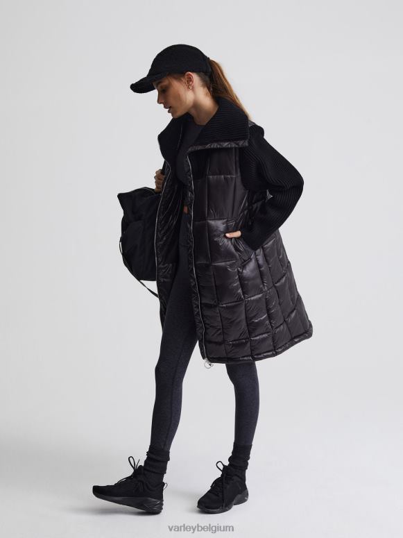 zwart vrouwen Mayten gebreid pufferjack kleding Z8X2P450 Varley