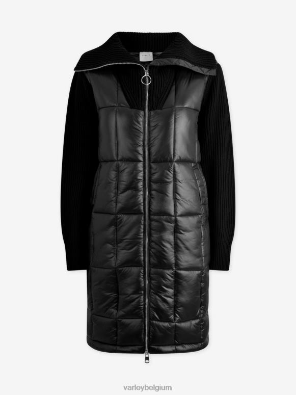 zwart vrouwen Mayten gebreid pufferjack kleding Z8X2P450 Varley