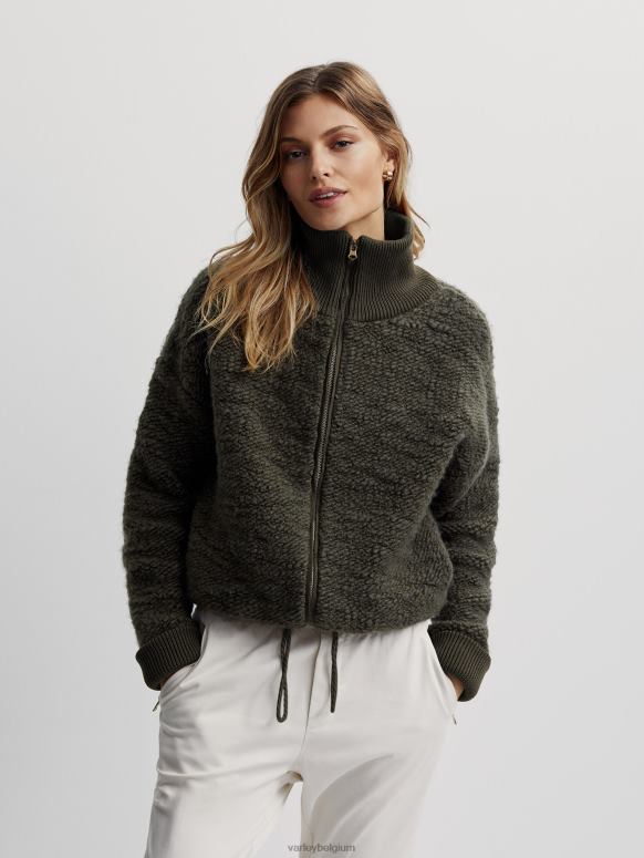 donkere olijf vrouwen jager fleece met ritssluiting kleding Z8X2P423 Varley