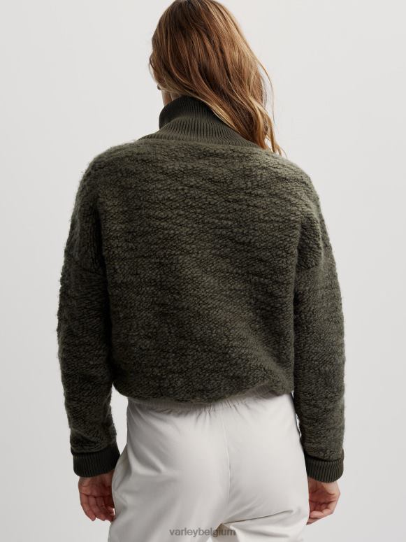 donkere olijf vrouwen jager fleece met ritssluiting kleding Z8X2P423 Varley
