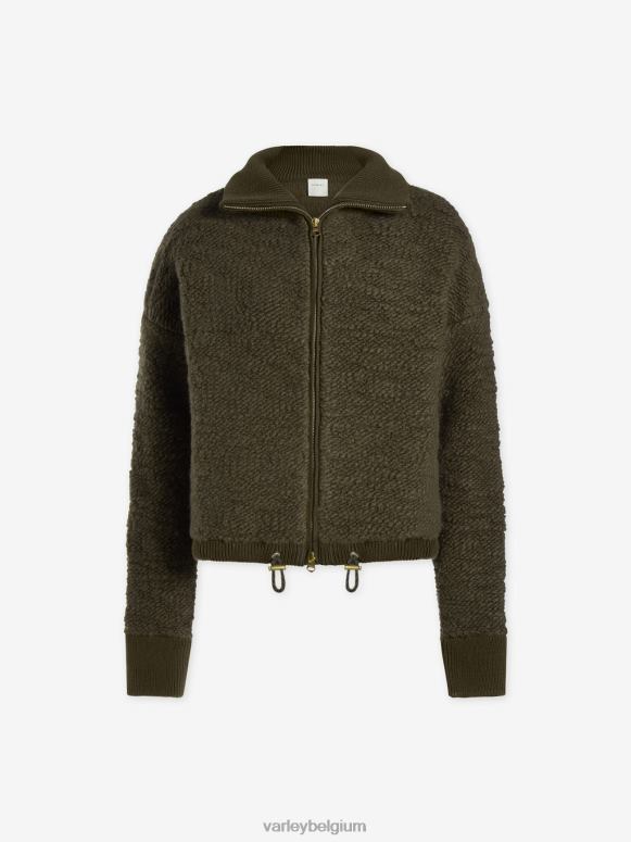 donkere olijf vrouwen jager fleece met ritssluiting kleding Z8X2P423 Varley