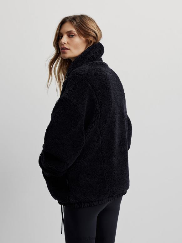 zwart vrouwen Appleton pullover met halve rits kleding Z8X2P473 Varley