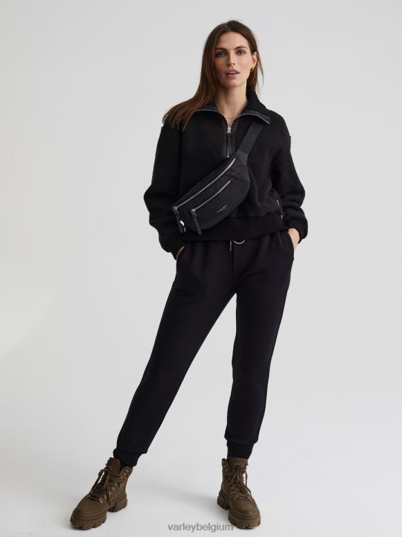 zwart vrouwen roselle fleece met halve rits kleding Z8X2P233 Varley