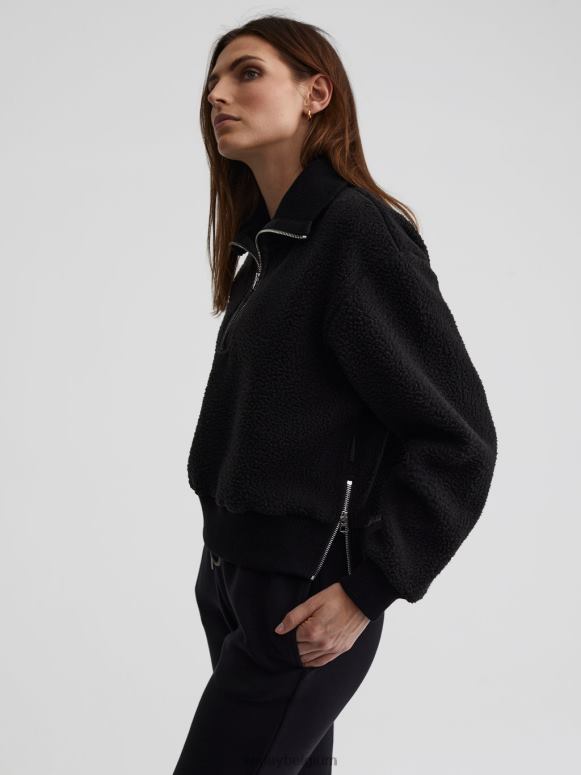 zwart vrouwen roselle fleece met halve rits kleding Z8X2P233 Varley
