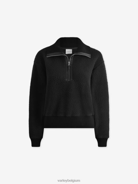 zwart vrouwen roselle fleece met halve rits kleding Z8X2P233 Varley
