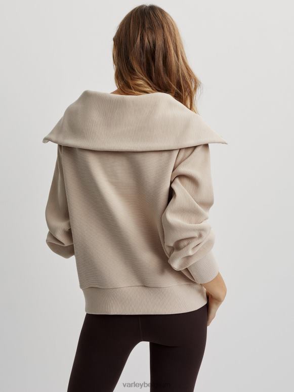 cement vrouwen wijnstok pullover met halve rits kleding Z8X2P95 Varley