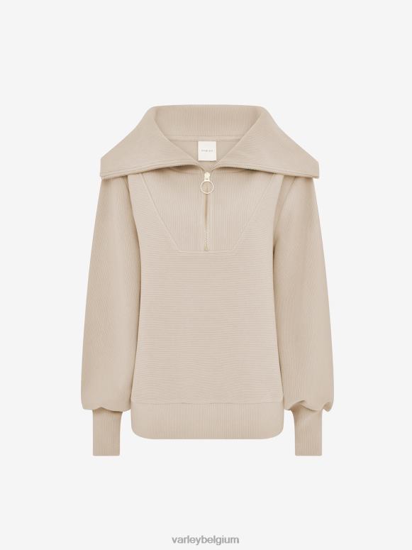 cement vrouwen wijnstok pullover met halve rits kleding Z8X2P95 Varley