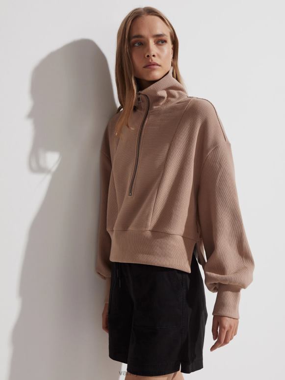 chanterelle vrouwen ramona pullover met halve rits kleding Z8X2P145 Varley