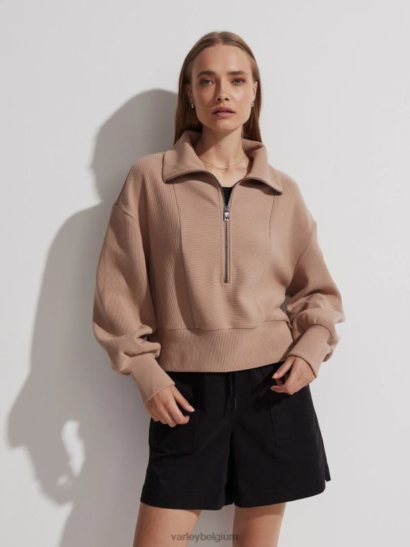 chanterelle vrouwen ramona pullover met halve rits kleding Z8X2P145 Varley