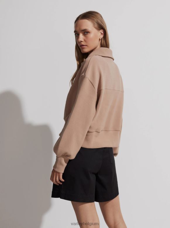 chanterelle vrouwen ramona pullover met halve rits kleding Z8X2P145 Varley