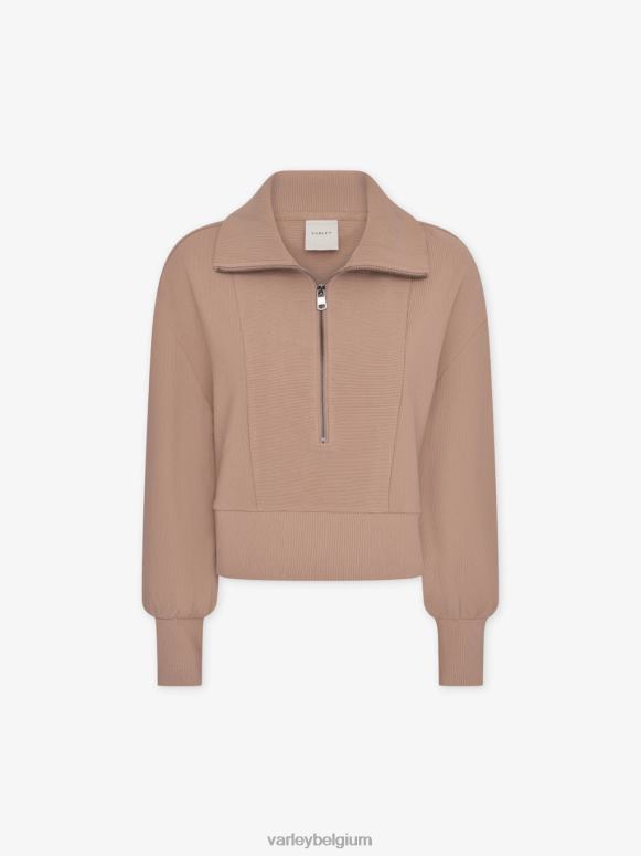 chanterelle vrouwen ramona pullover met halve rits kleding Z8X2P145 Varley
