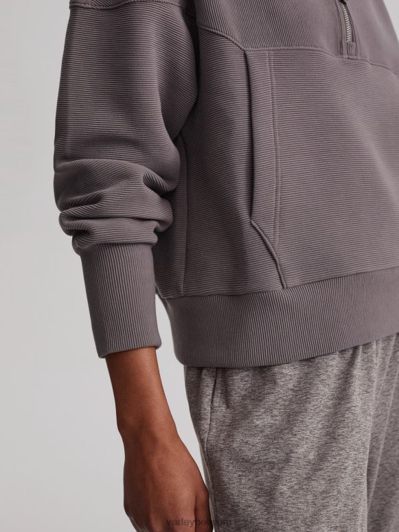 diepe houtskool vrouwen acadia pullover met halve rits kleding Z8X2P203 Varley