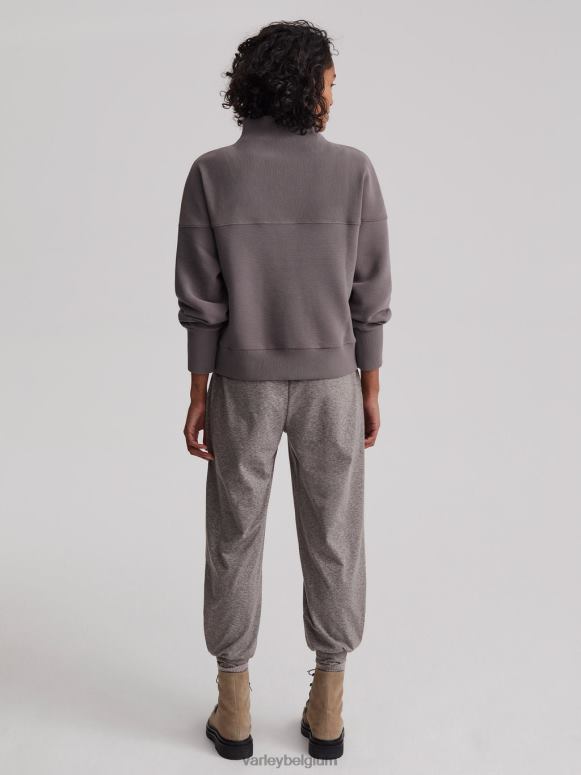 diepe houtskool vrouwen acadia pullover met halve rits kleding Z8X2P203 Varley