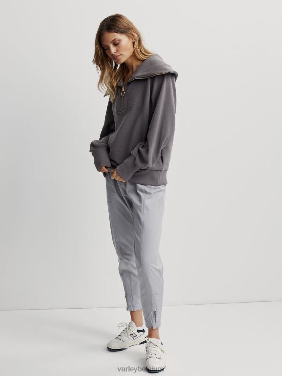 diepe houtskool vrouwen wijnstok pullover met halve rits kleding Z8X2P93 Varley