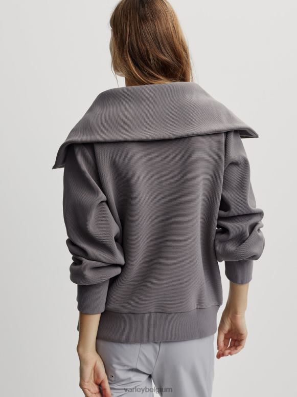 diepe houtskool vrouwen wijnstok pullover met halve rits kleding Z8X2P93 Varley