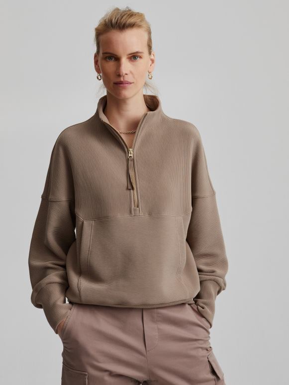 fossiel vrouwen acadia pullover met halve rits kleding Z8X2P204 Varley