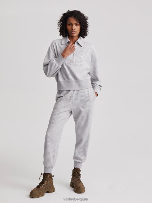 grijze mergel vrouwen blair pullover met halve rits kleding Z8X2P196 Varley
