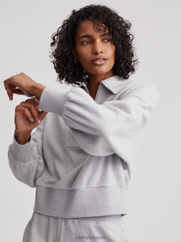 grijze mergel vrouwen blair pullover met halve rits kleding Z8X2P196 Varley