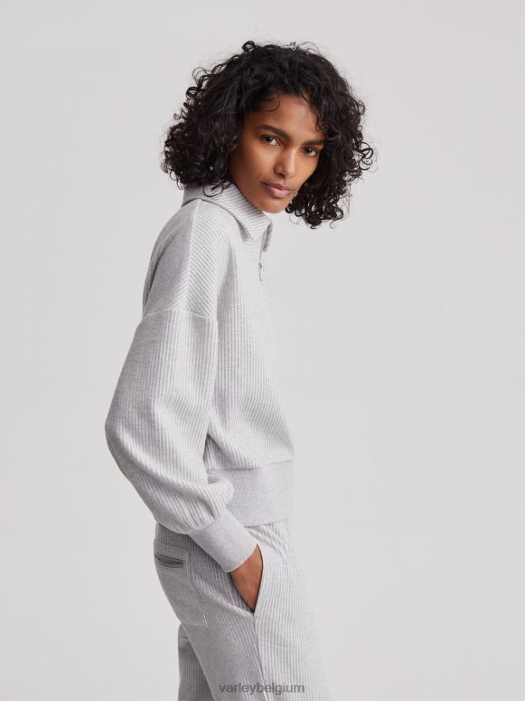 grijze mergel vrouwen blair pullover met halve rits kleding Z8X2P196 Varley