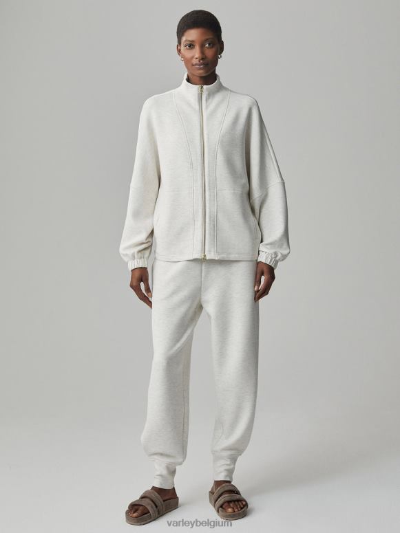 ivoor mergel vrouwen ashbury sweat met doorlopende ritssluiting kleding Z8X2P38 Varley