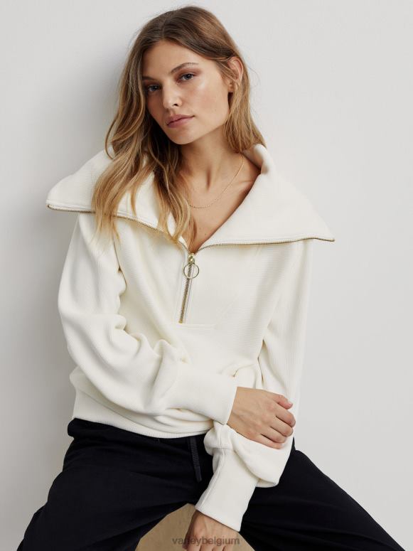 ivoor vrouwen wijnstok pullover met halve rits kleding Z8X2P88 Varley