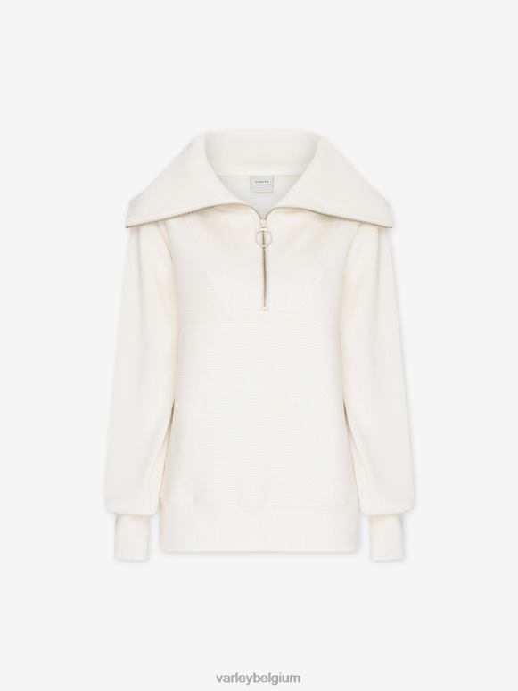 ivoor vrouwen wijnstok pullover met halve rits kleding Z8X2P88 Varley