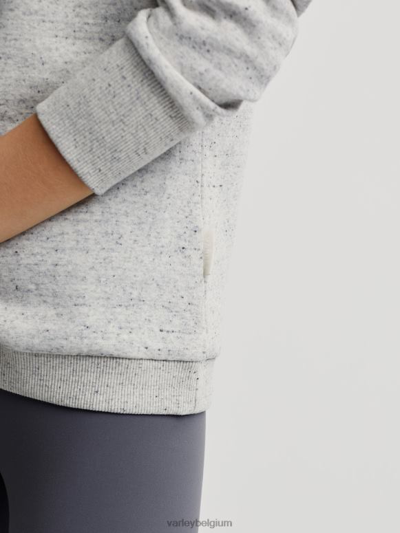 ivoorkleurige mergel vrouwen clearwood pullover met halve rits kleding Z8X2P230 Varley