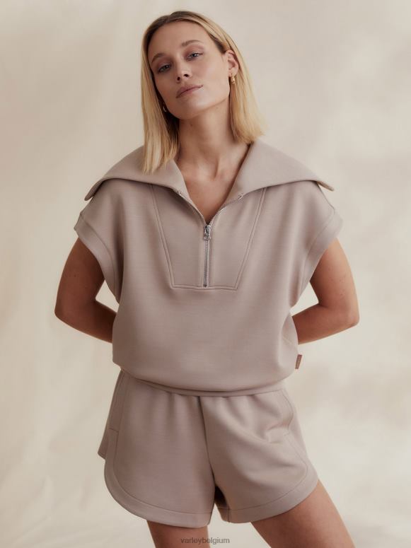 licht taupe vrouwen rechts halfzip sweat kleding Z8X2P32 Varley