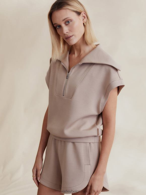 licht taupe vrouwen rechts halfzip sweat kleding Z8X2P32 Varley