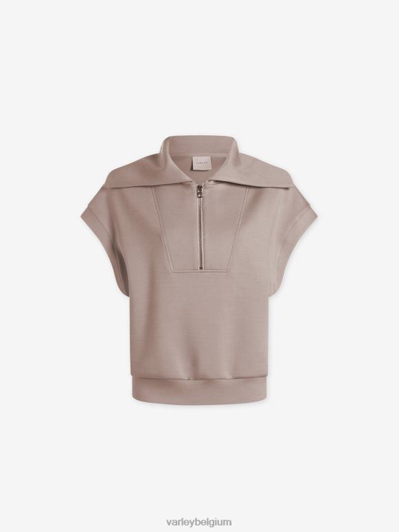 licht taupe vrouwen rechts halfzip sweat kleding Z8X2P32 Varley