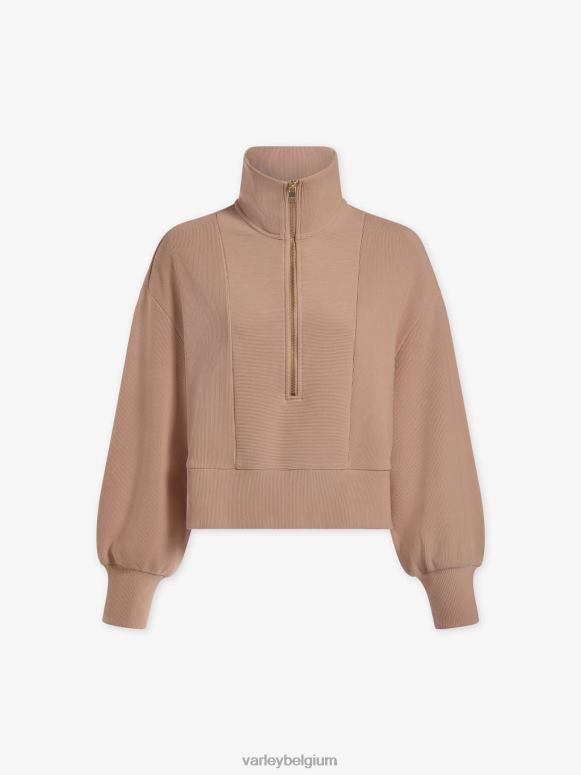 mahonie roos vrouwen ramona pullover met halve rits kleding Z8X2P146 Varley