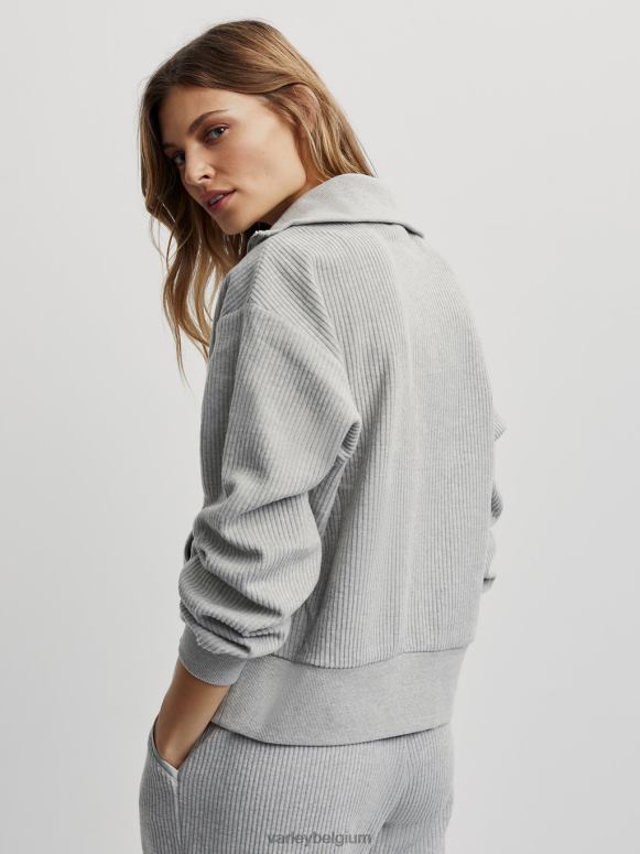 salie heide mergel vrouwen cyrus pullover met halve rits kleding Z8X2P228 Varley