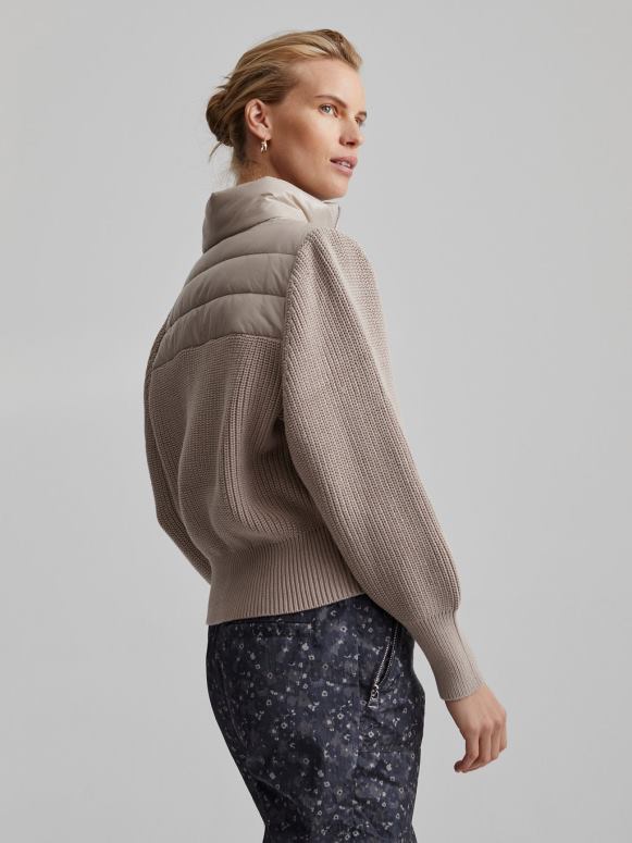 taupe klei vrouwen daines pullover met halve rits kleding Z8X2P422 Varley
