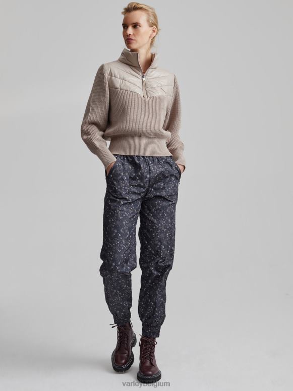 taupe klei vrouwen daines pullover met halve rits kleding Z8X2P422 Varley