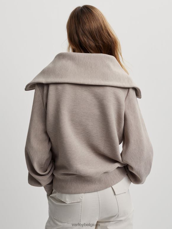 taupe mergel vrouwen wijnstok pullover met halve rits kleding Z8X2P94 Varley